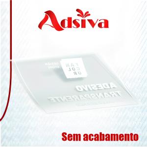 Adesivo Adesivo Transparente Impresso 100x100  Brilho Sem Acabamento 