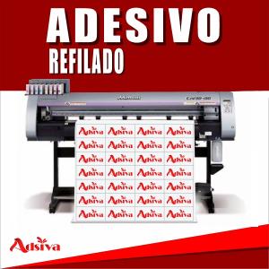 Adesivo Vinil Impresso 100x100  Fosco Refilado * 