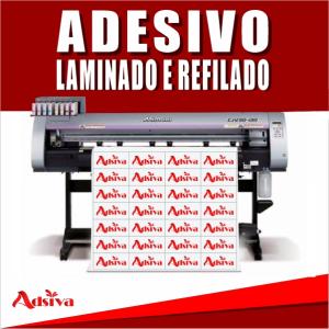 Adesivo Adesivo Impresso Laminado 100x100  Fosco Refilado * 